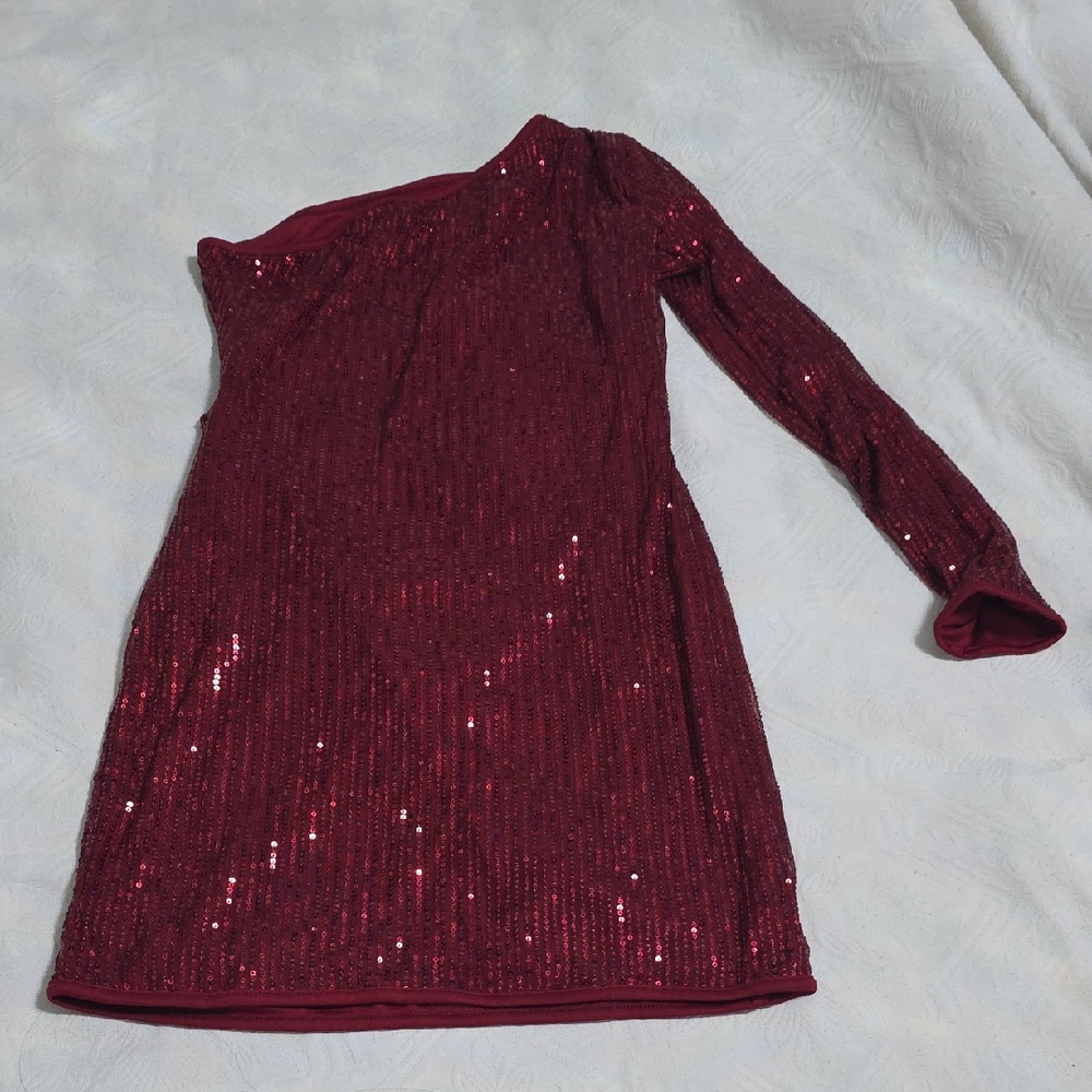One-Shoulder Sequin Dress